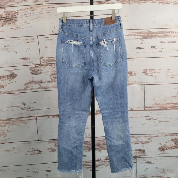 Madewell perfect vintage jean 27 Distressed High Rise Mom Jean - Picture 2 of 12
